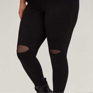 Torrid Mesh knee leggings